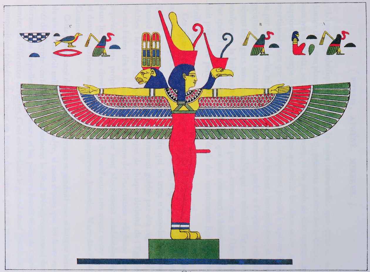 De godin Neith, 1823 door Jean Francois Champollion