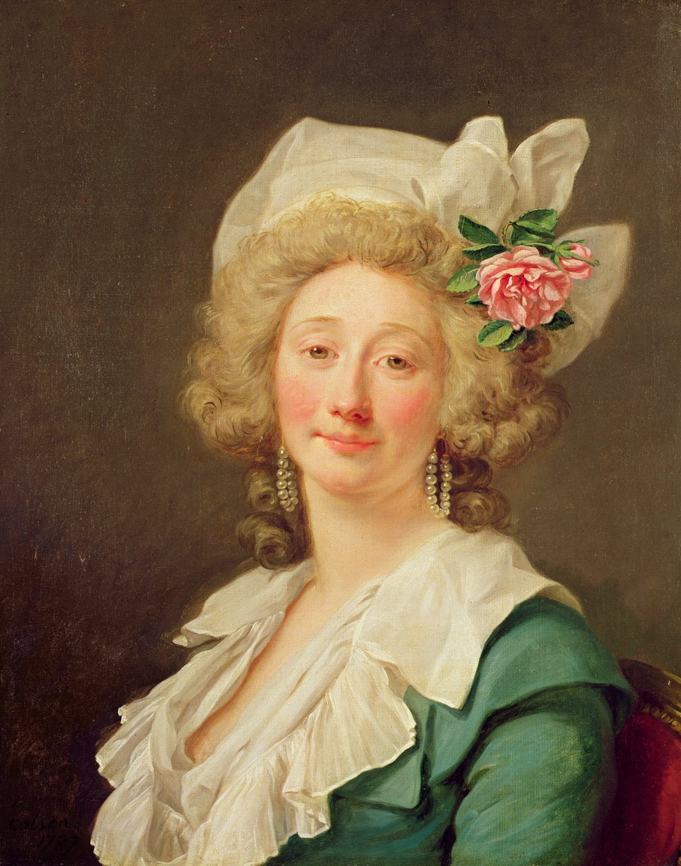 Portret van een dame, 1782 door Jean Francois Colson