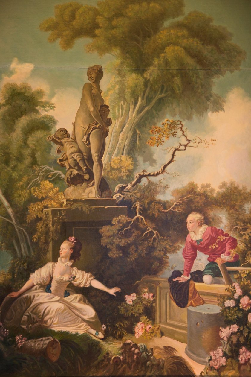 De vooruitgang van de liefde, De ontmoeting door Jean Honore Fragonard