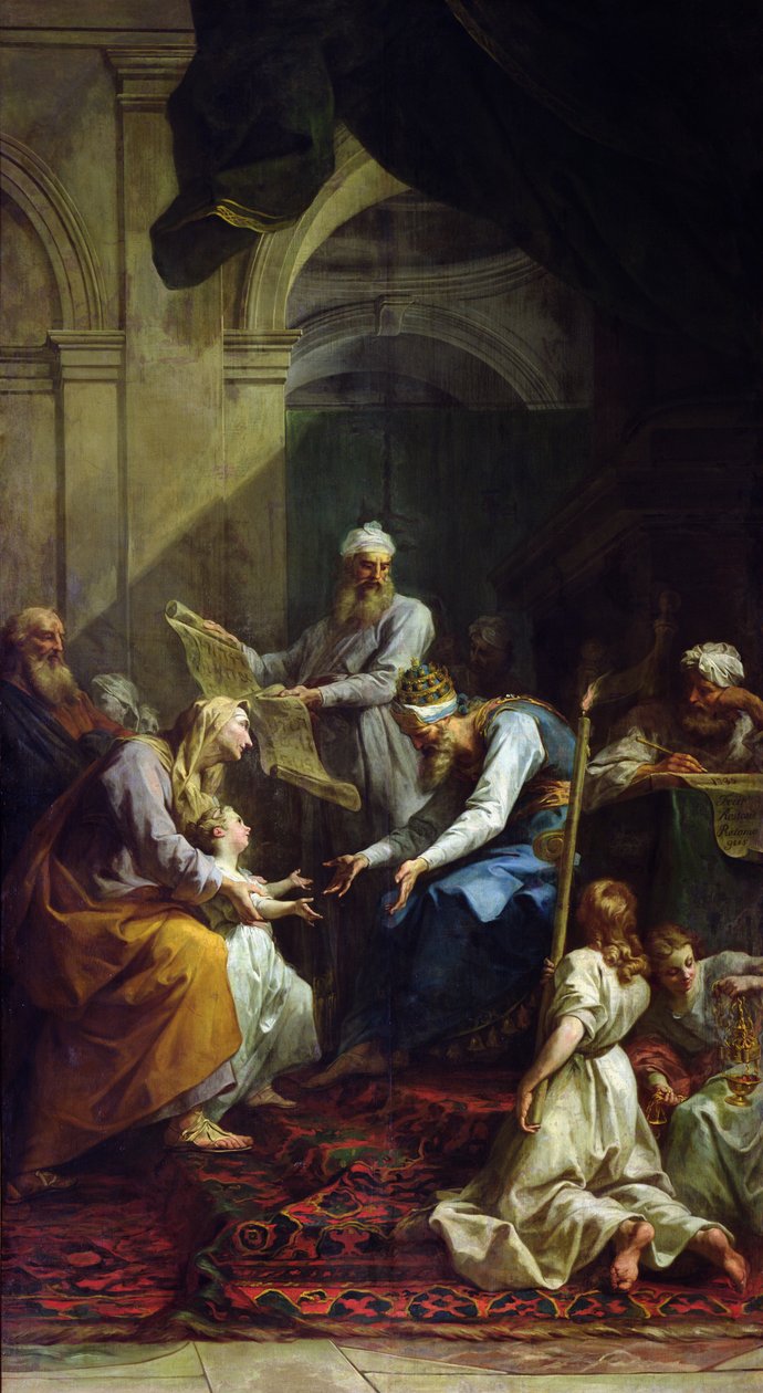 Presentatie van de Maagd in de Tempel, 1735 door Jean Bernard Restout