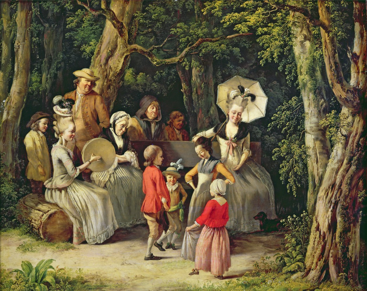 Kinderen dansen door Jean Jacques de Boissieu