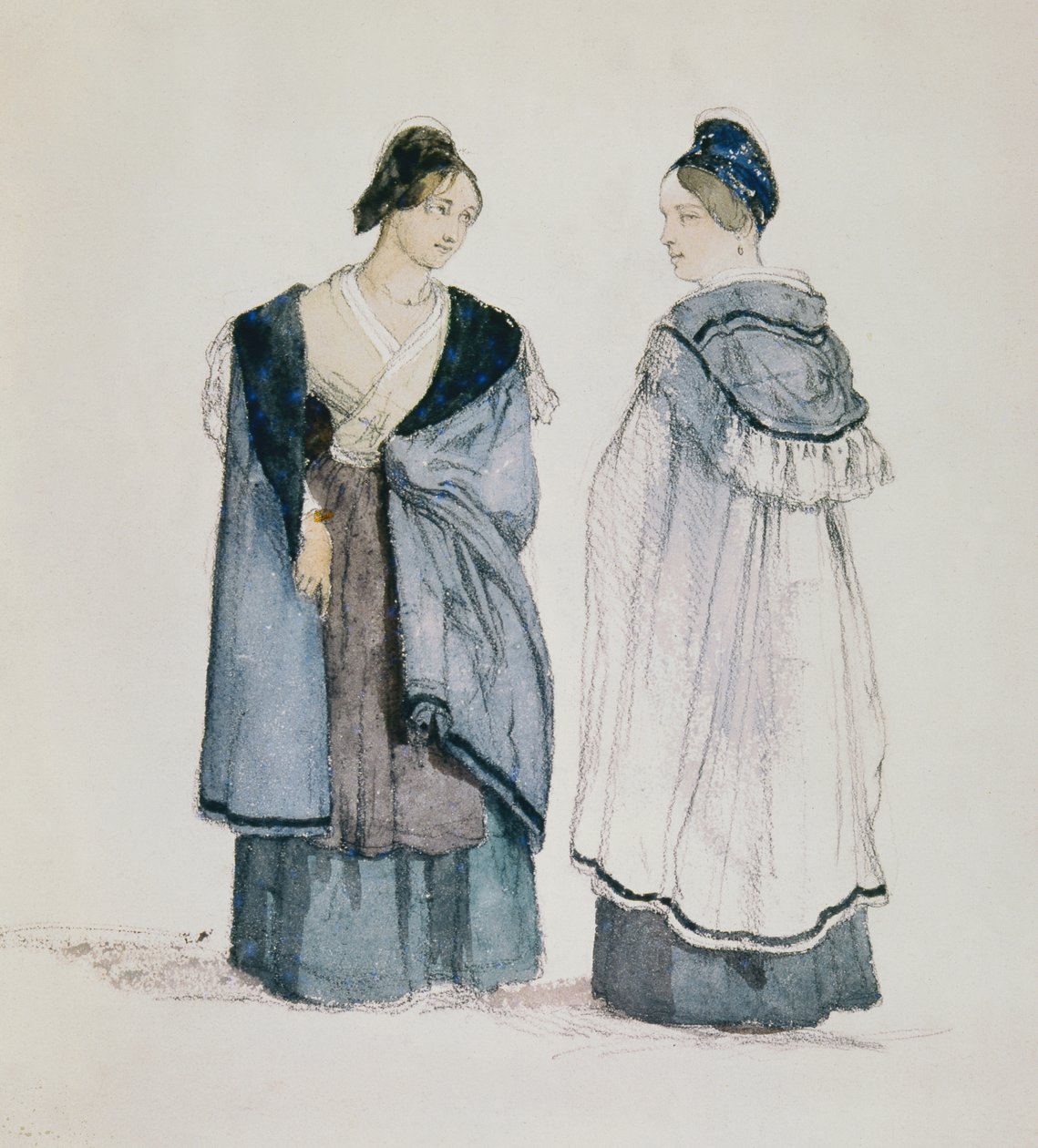 Inwoners van Arles tijdens de tijd van Daudet en Bizet door Jean Joseph Bonaventure Laurens