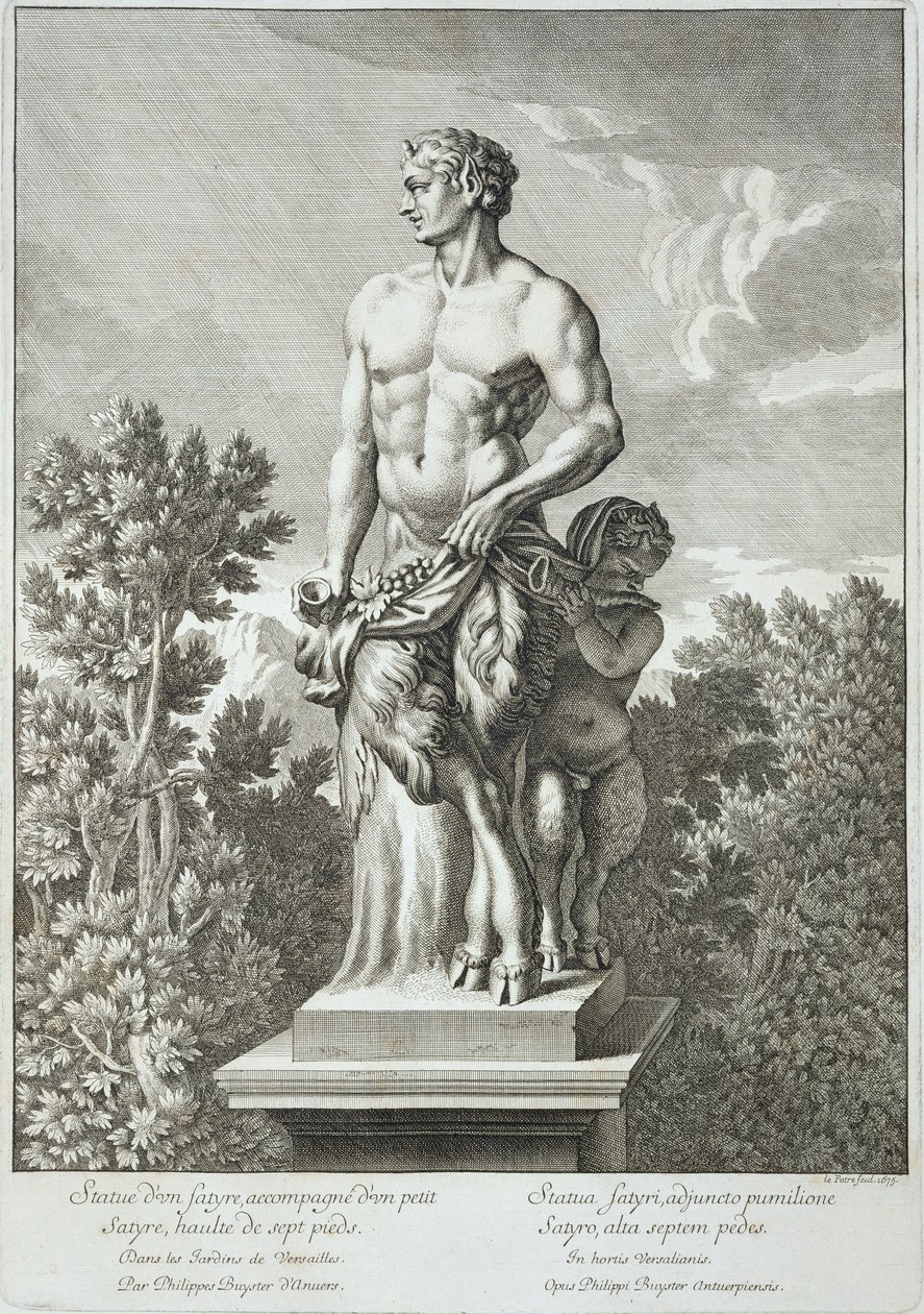 Standbeeld van een Sater in Versailles, 1675, uit 