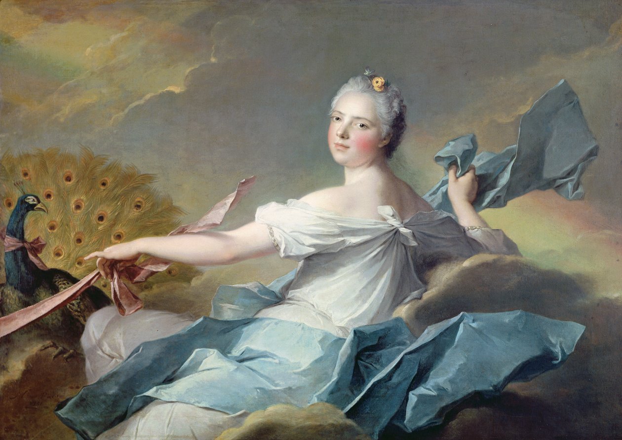 Adelaide de France, als het element Lucht, 1750-1 door Jean Marc Nattier