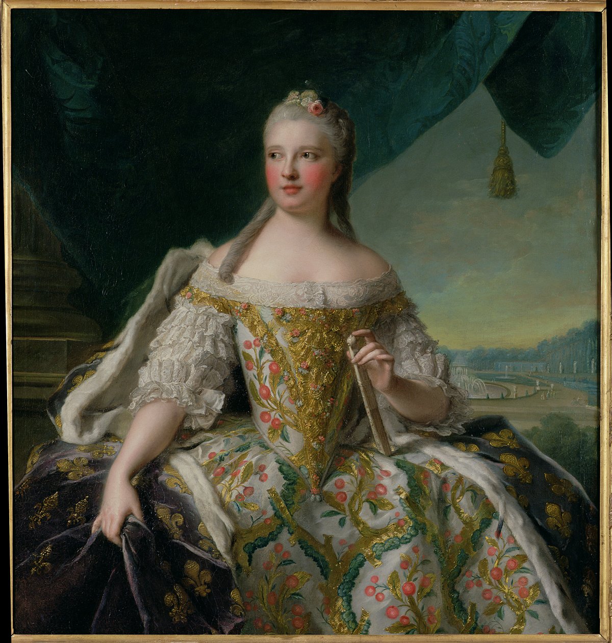 Dauphine Marie-Josephe de Saxe (1731-67) 1751 door Jean Marc Nattier