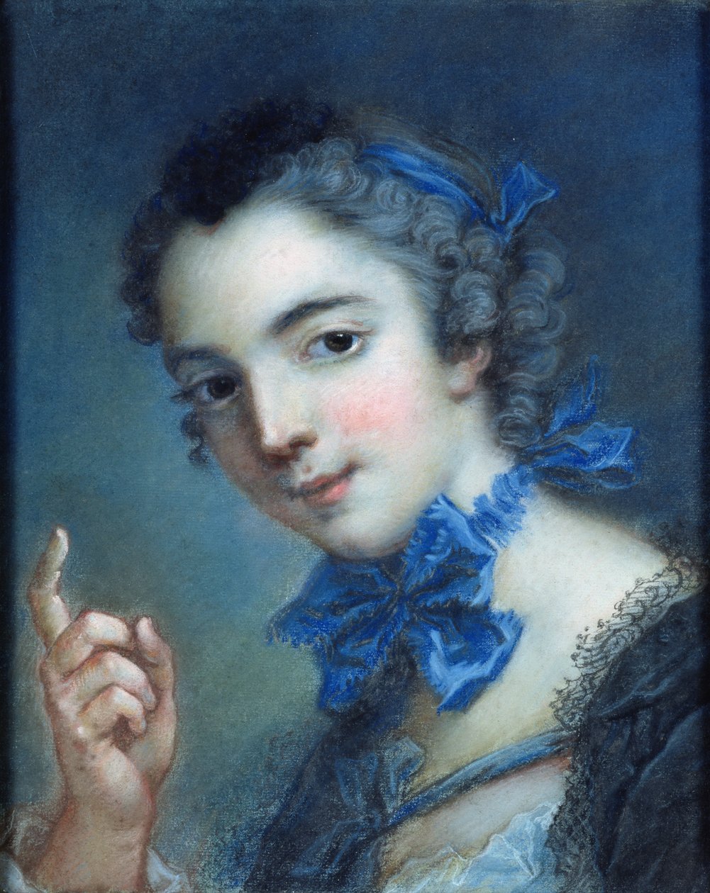Portret van een jong meisje, c.1750 door Jean Marc Nattier