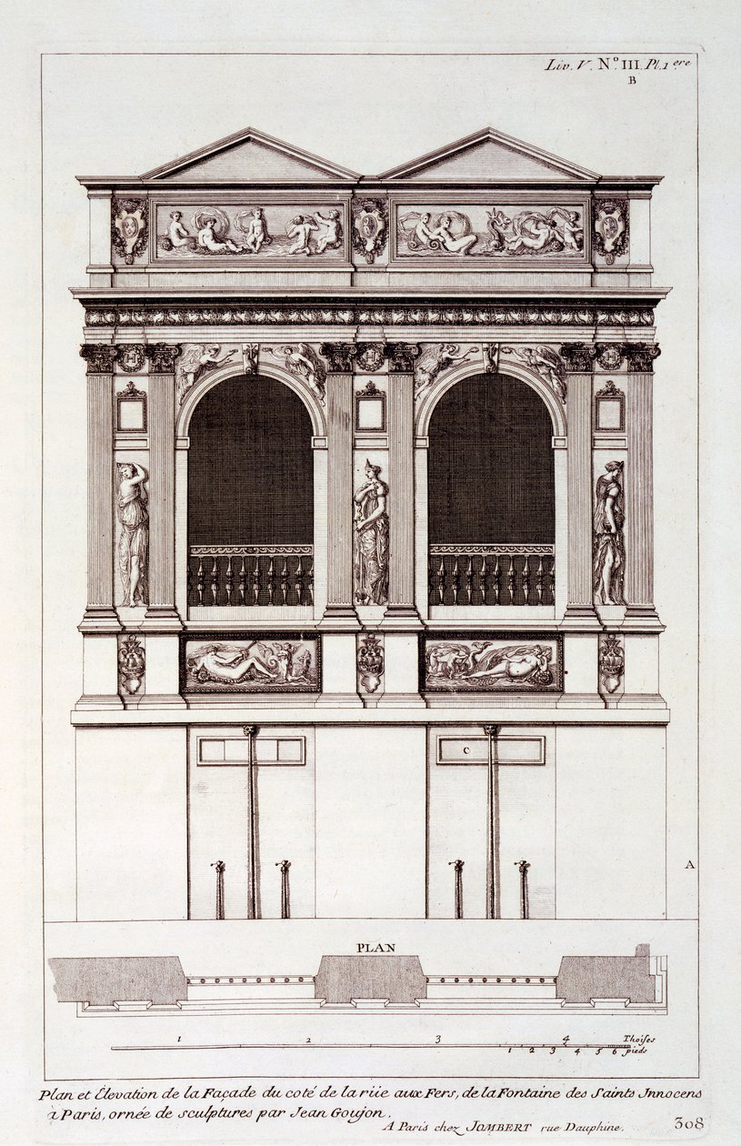 Fontein des Onschuldigen, Parijs, uit 
