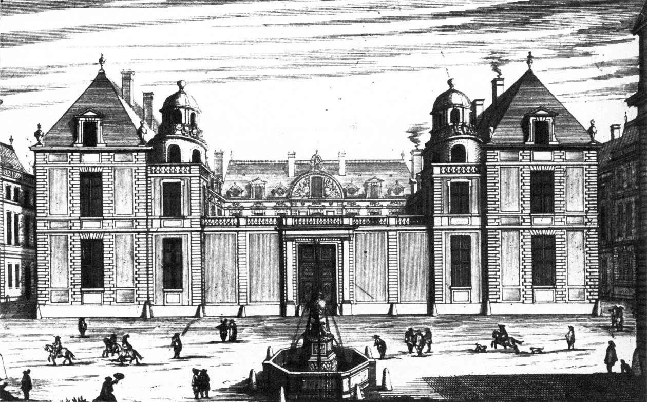 Hôtel Tubeuf (Palais Mazarin) straatgevel door Marot door Jean Marot