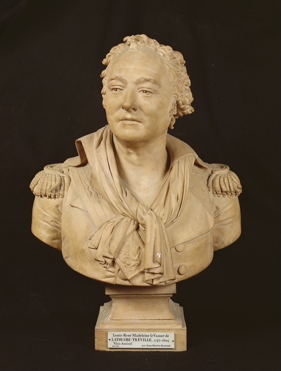 Buste van Louis de La Touche-Treville (1745-1804) door Jean Martin Renaud