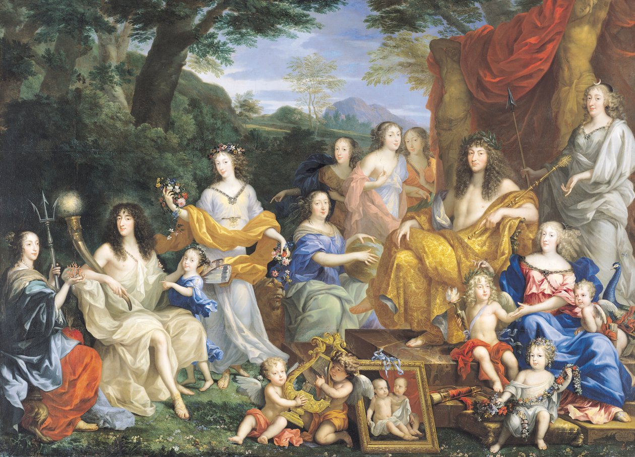 De familie van Lodewijk XIV door Jean Nocret