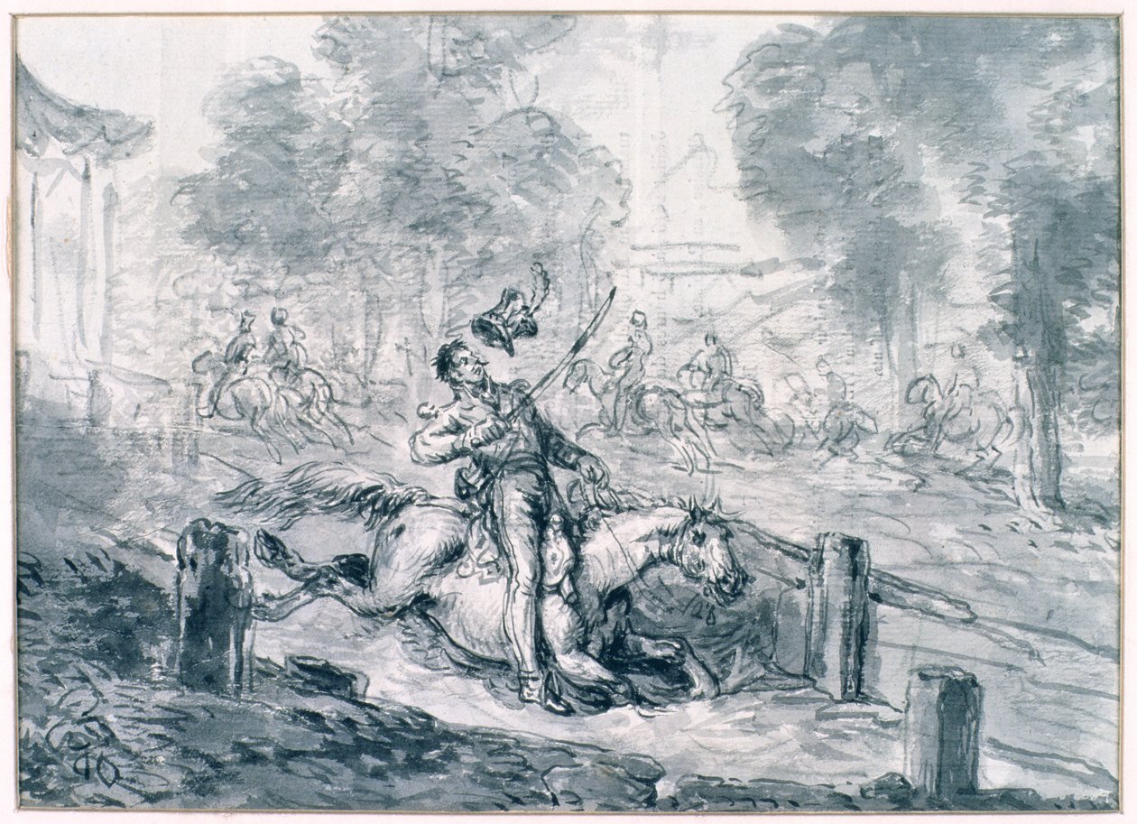 Dood van prins Joseph Poniatowski (1763-1813) 1816 door Jean Pierre Norblin de La Gourdaine