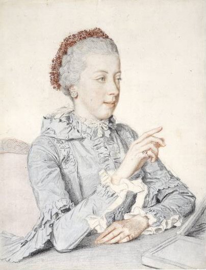Portret van Aartshertogin Maria Elisabeth van Oostenrijk door Jean Étienne Liotard