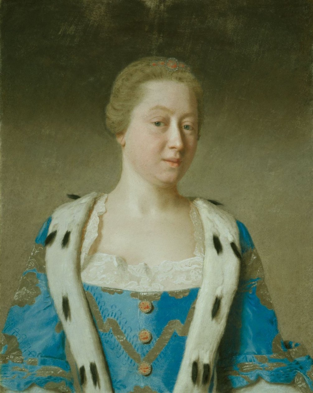 Portret van Augusta, Prinses van Wales door Jean Étienne Liotard