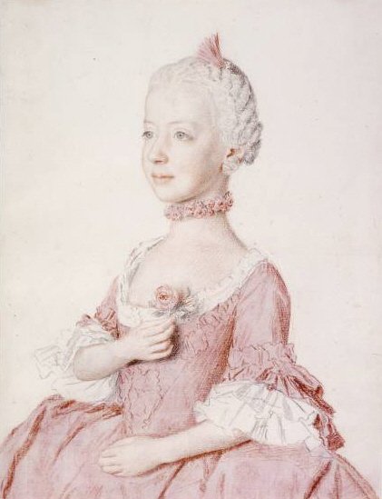 Portret van Maria Carolina van Oostenrijk door Jean-Étienne Liotard