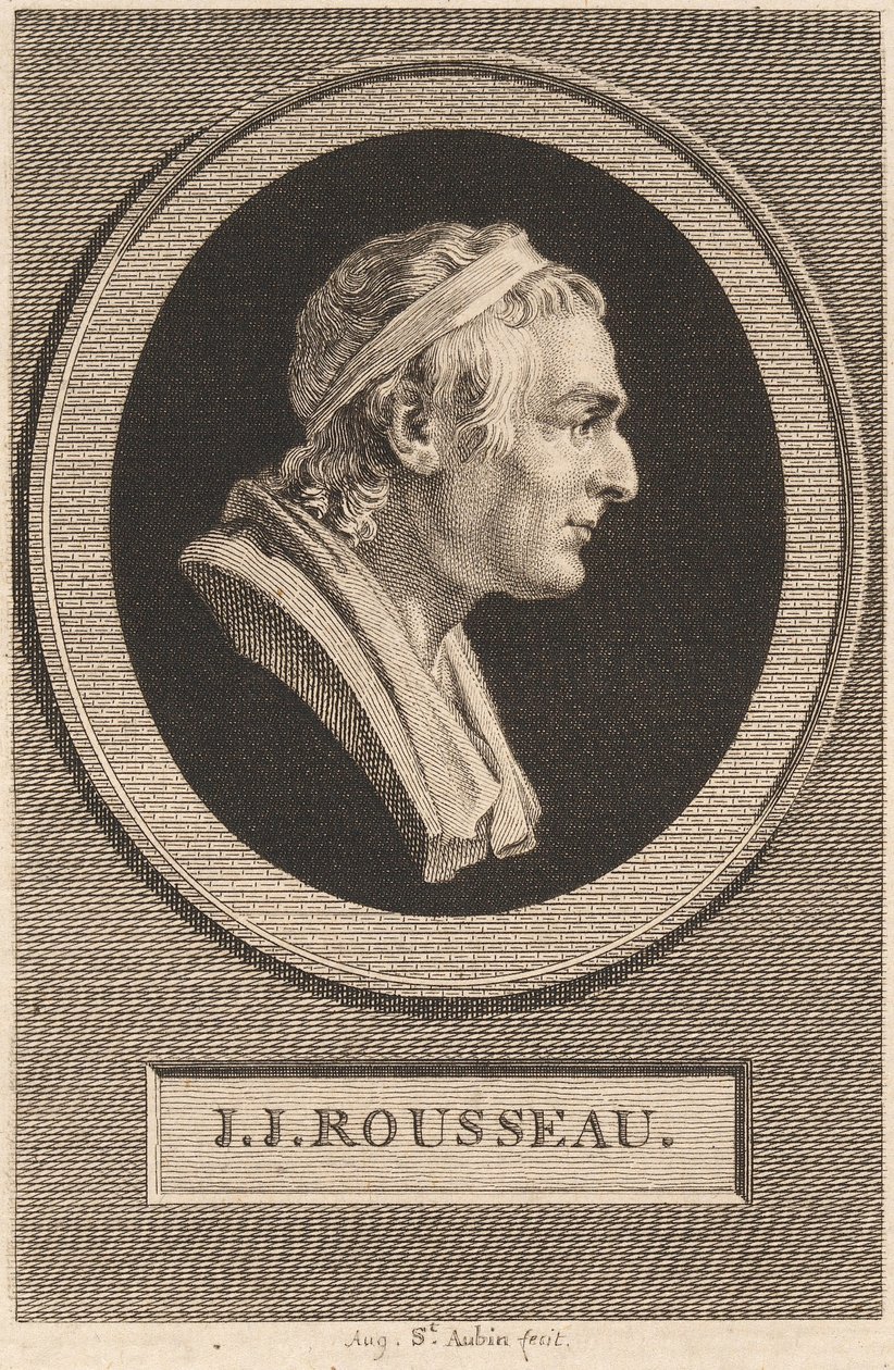 Jean-Jacques Rousseau door Jean-Antoine Houdon