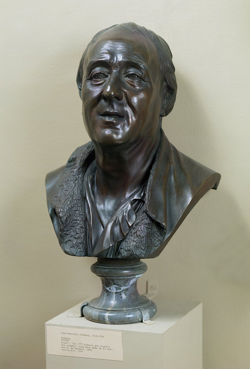 Buste van Denis Diderot (1713-84), 1777 door Jean Baptiste Pigalle