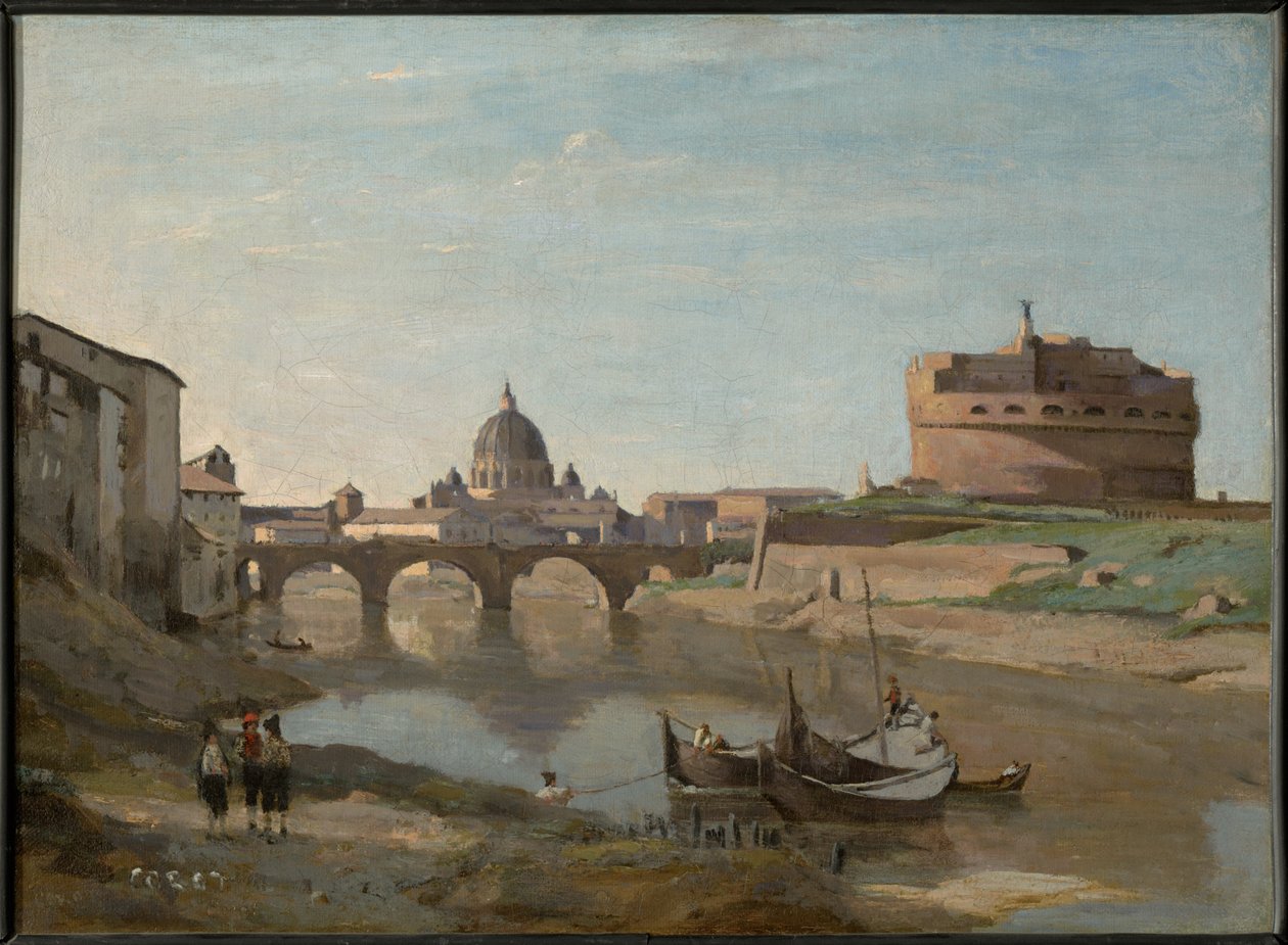 Engelenburcht, Rome door Jean-Baptiste-Camille Corot