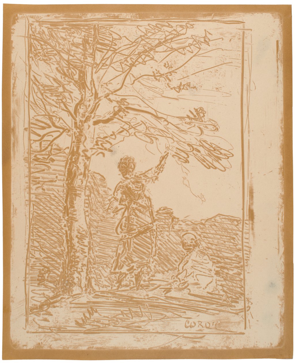 Der Tod und das Mädchen door Jean-Baptiste-Camille Corot