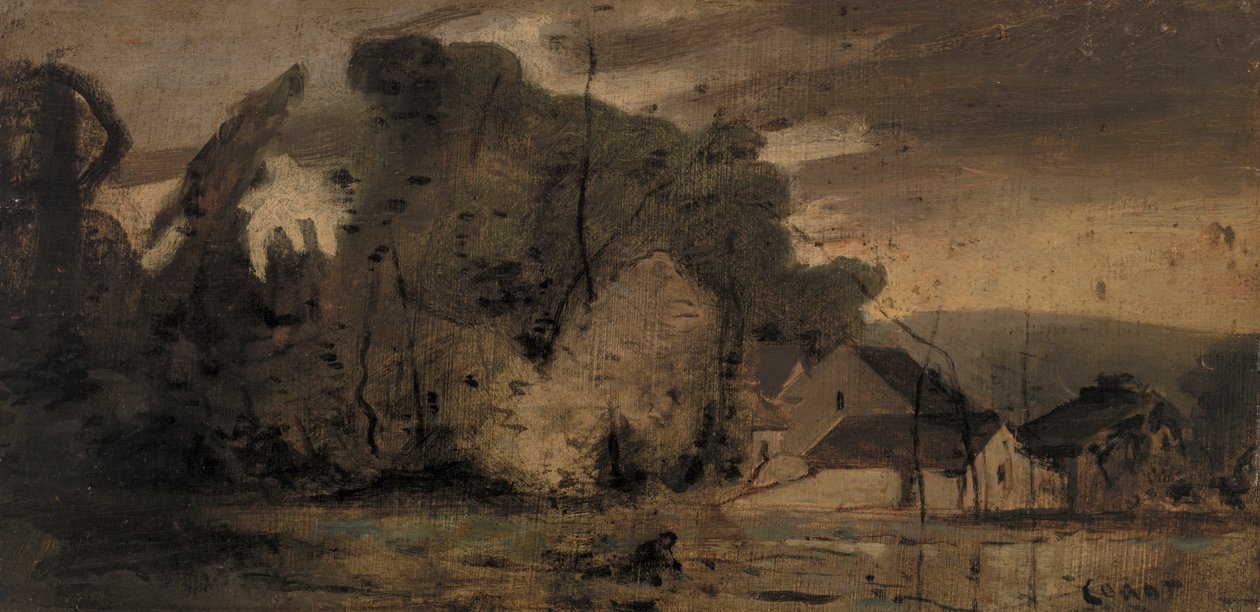 Landschap door Jean-Baptiste-Camille Corot