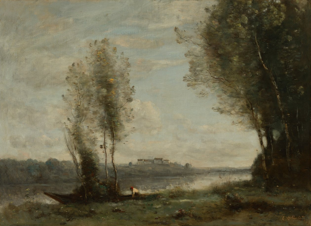 Landschap door Jean-Baptiste-Camille Corot