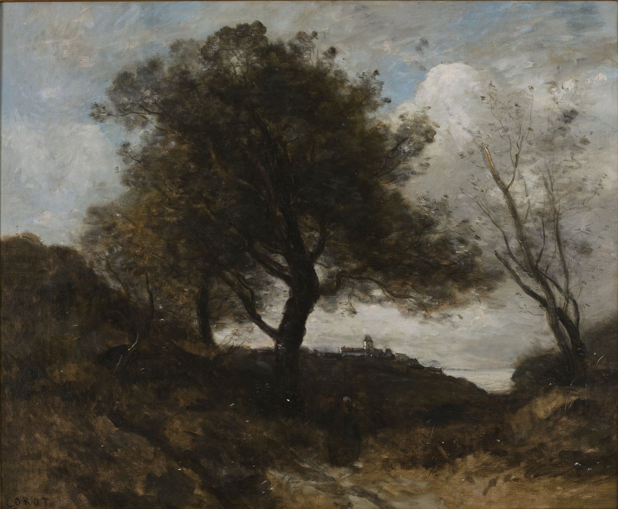 Herinnering aan Normandië door Jean-Baptiste-Camille Corot