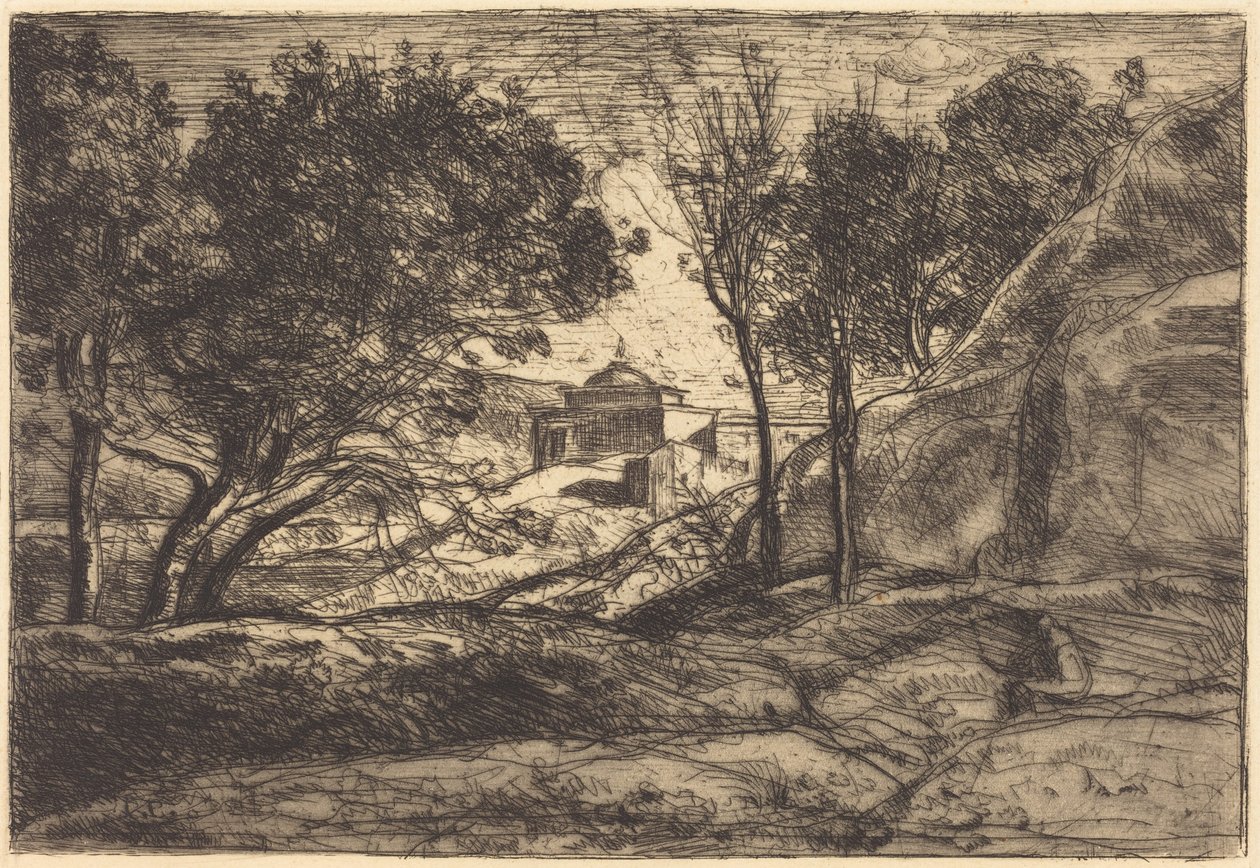 Herinnering aan Toscane door Jean-Baptiste-Camille Corot