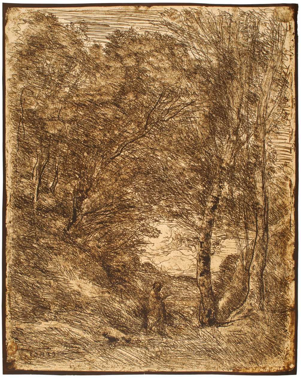 De tuinen van Horatius door Jean-Baptiste-Camille Corot