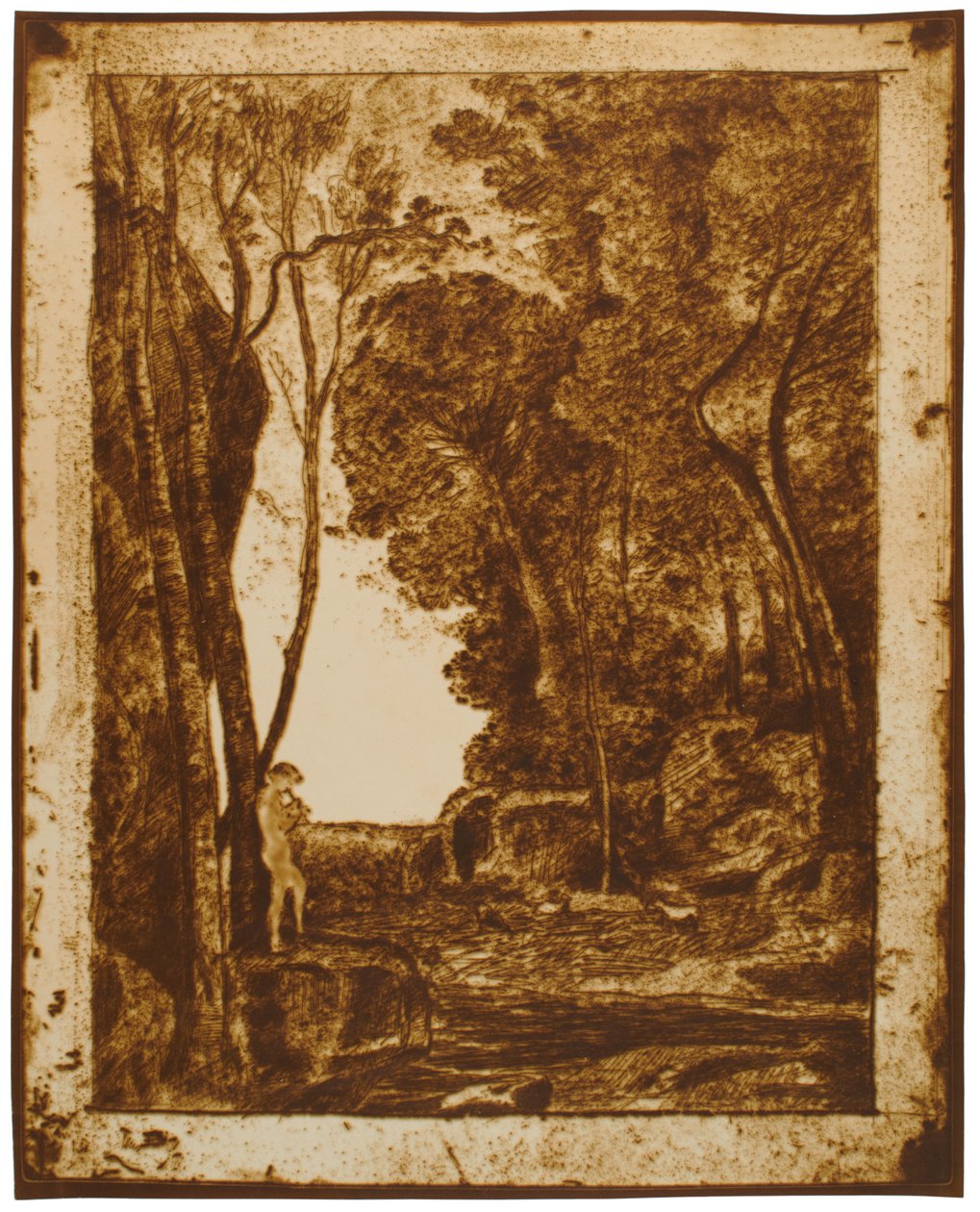 Der kleine Schäfer, 1. Platte door Jean-Baptiste-Camille Corot