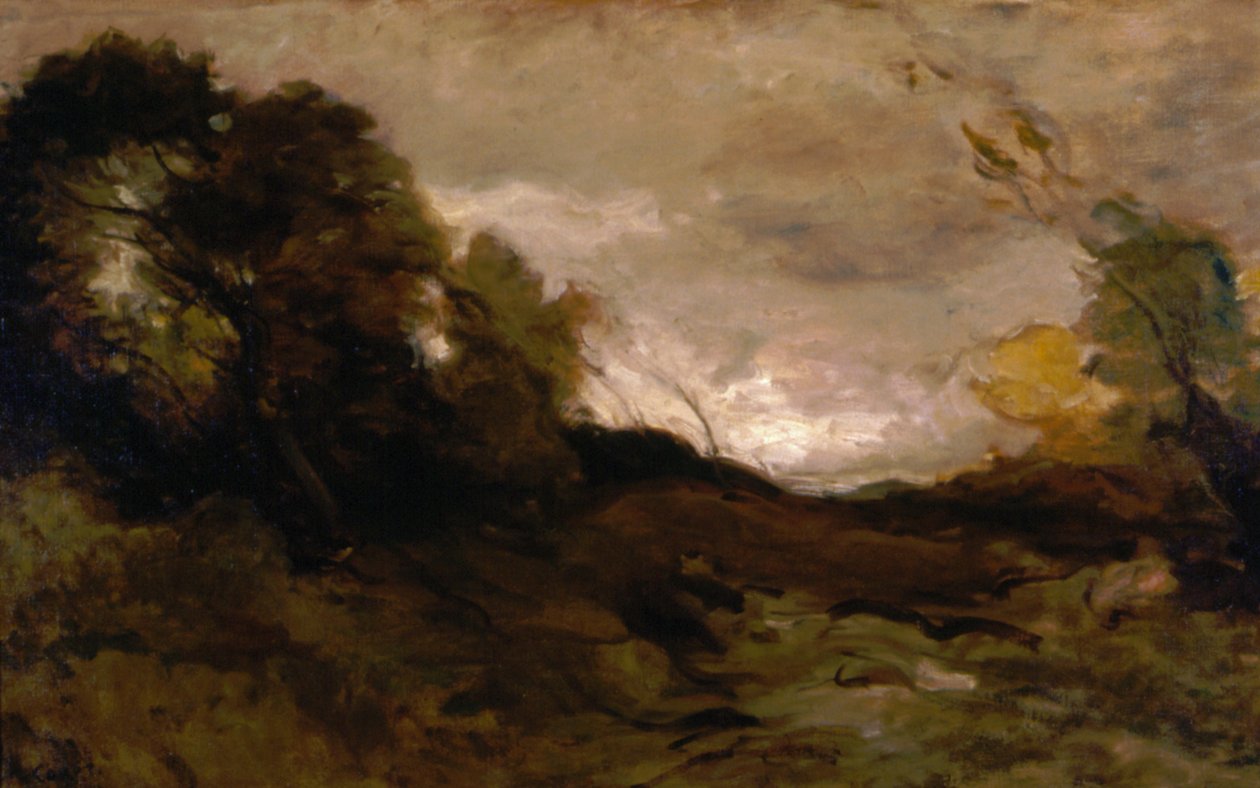 Eenzame Vallei door Jean-Baptiste-Camille Corot