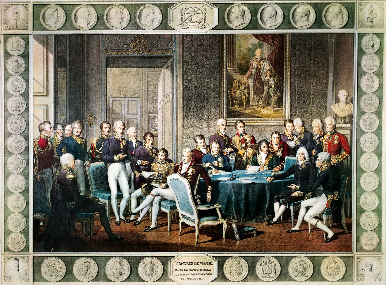 Deelnemers aan het Congres van Wenen in 1814-15, Oostenrijk door Jean Baptiste (after) Isabey