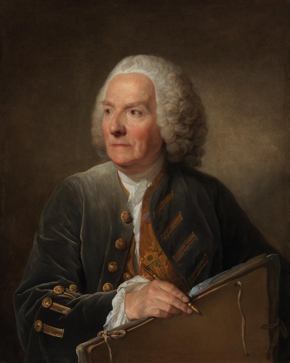 Louis de Silvestre de Jongere door Jean-Baptiste Greuze