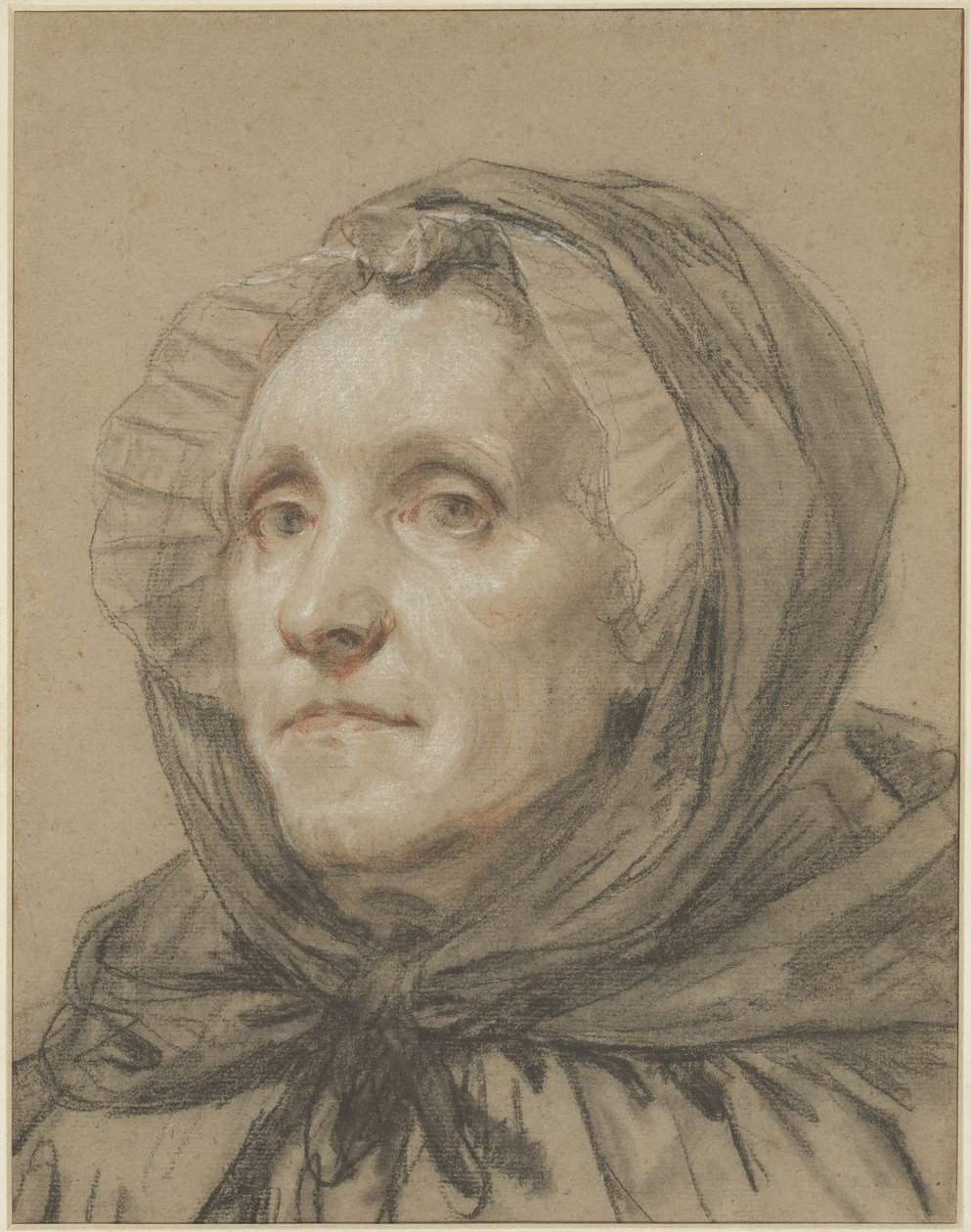 Portret van de moeder van de kunstenaar door Jean-Baptiste Greuze