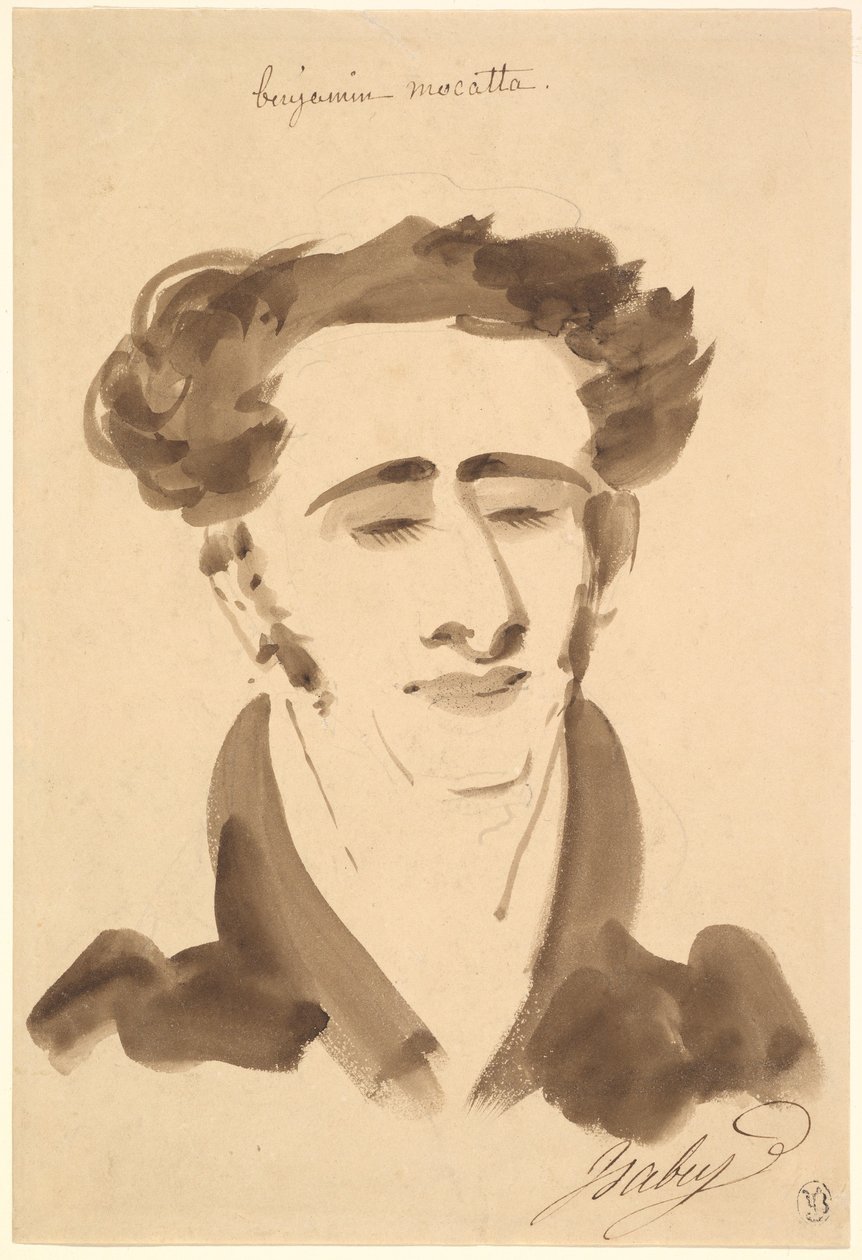 Portret van Benjamin Mocatta (1802–1865) door Jean-Baptiste Isabey