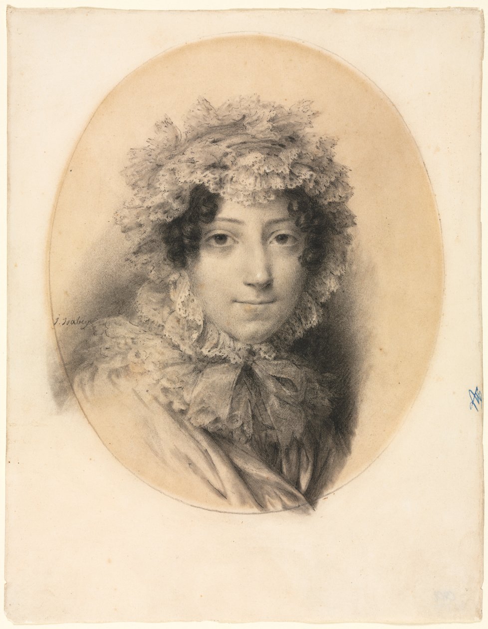 Portret van een Dame door Jean-Baptiste Isabey