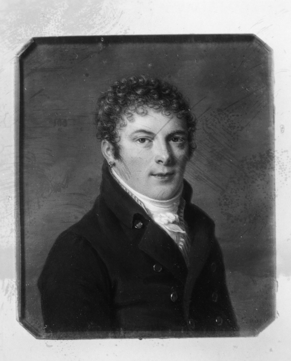 Portret van een man door Jean-Baptiste Isabey