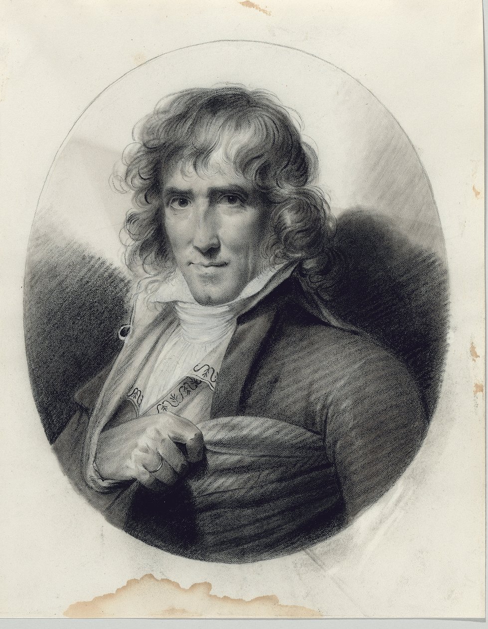 Portret van de kunstenaar Joseph Chinard door Jean-Baptiste Isabey