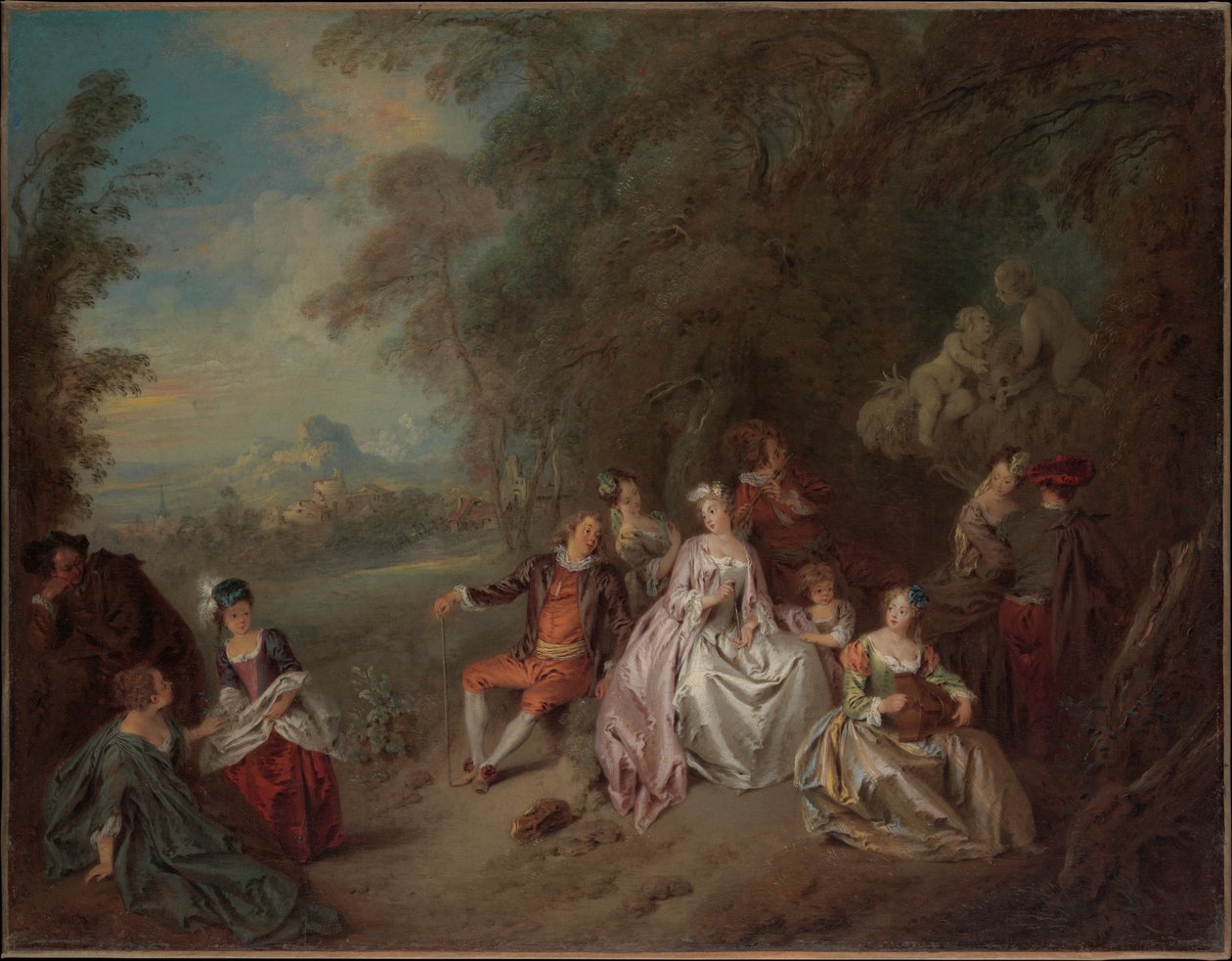 Landelijk concert door Jean-Baptiste Joseph Pater
