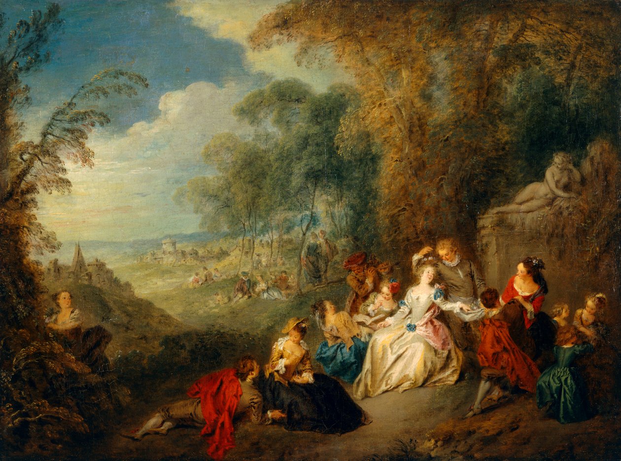 Fête Champêtre door Jean Baptiste Joseph Pater