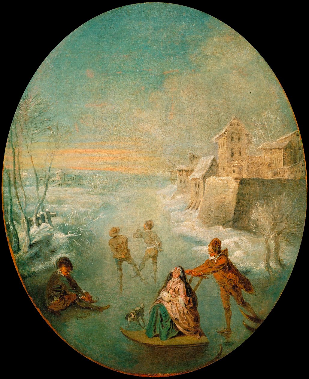 Winter door Jean Baptiste Joseph Pater
