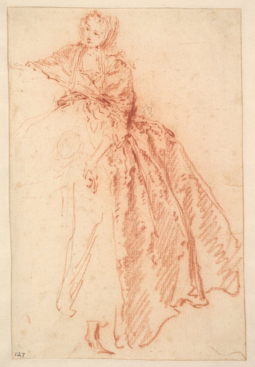 Studie für "M. de Pourceaugnac" door Jean-Baptiste Joseph Pater