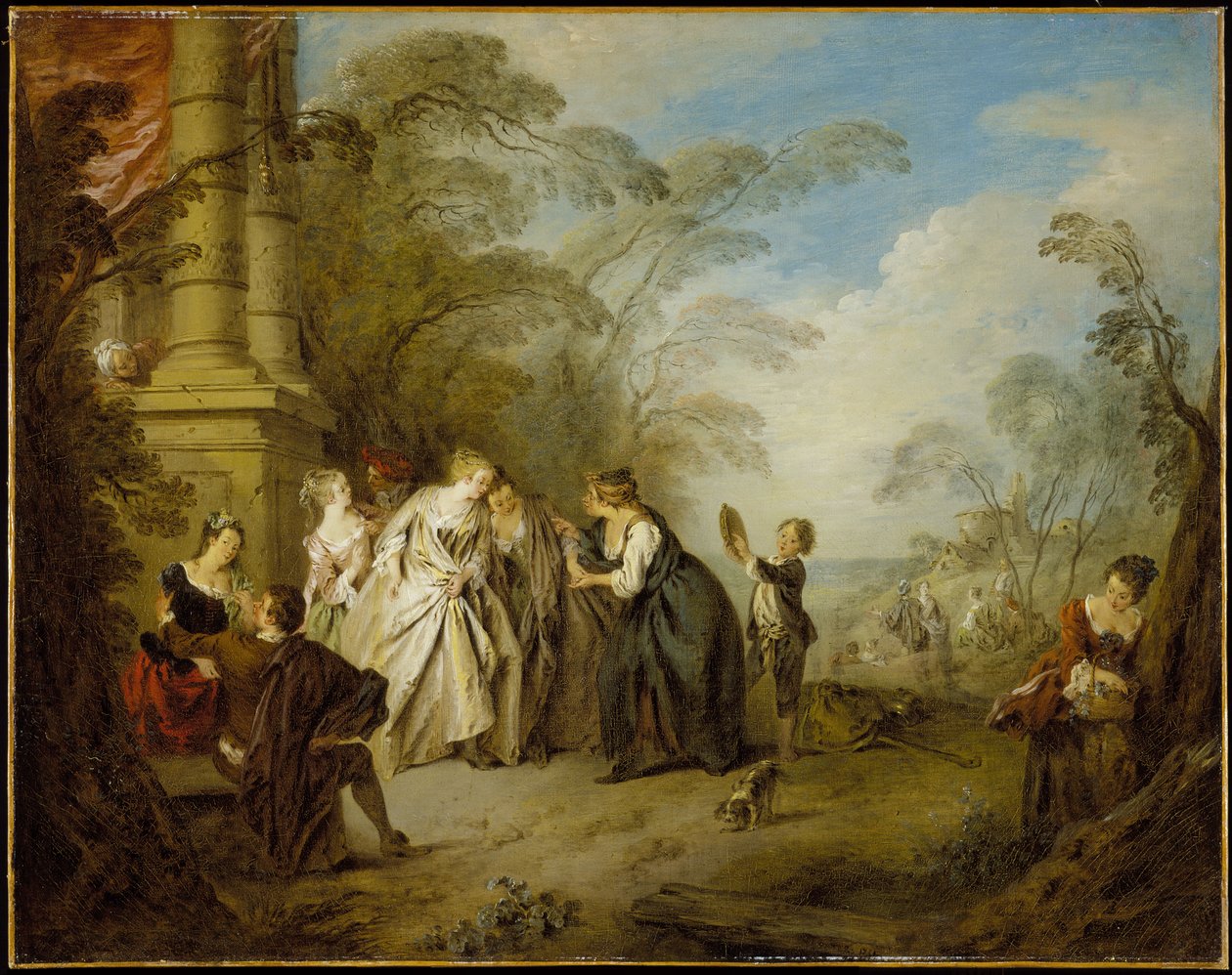 De waarzegster door Jean-Baptiste Joseph Pater