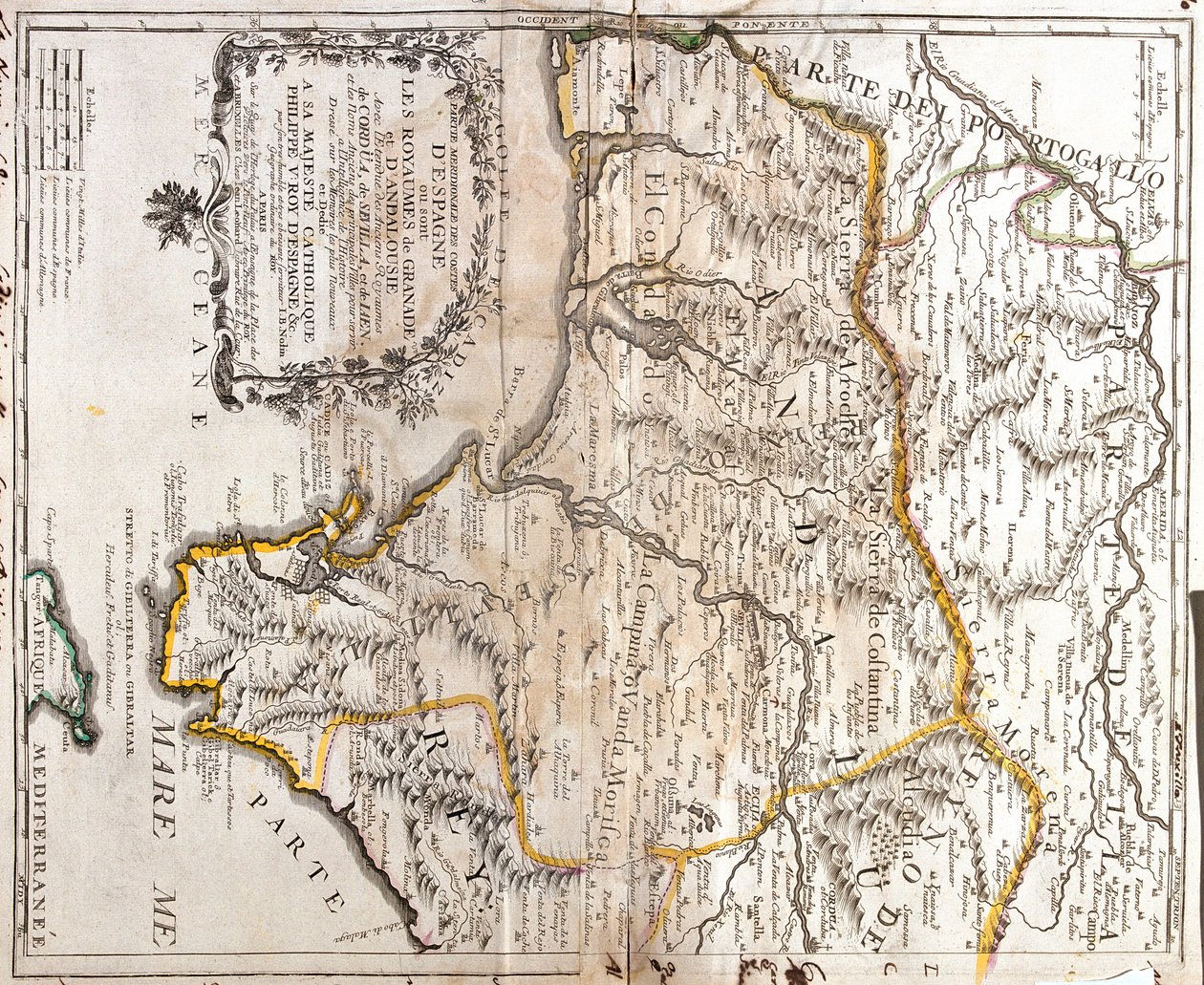 Andalusië, Castilië-La Mancha, Spanje door Jean Baptiste Nolin