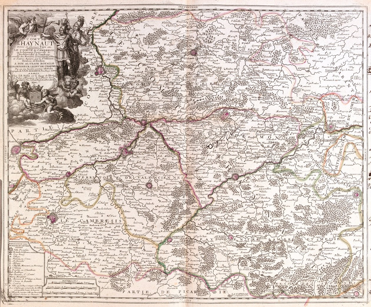 België (Regio: Waalse Gewest), Frankrijk (Regio: Nord-Pas-de-Calais, Picardië, Champagne-Ardenne) door Jean Baptiste Nolin