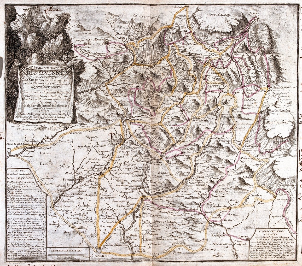 Languedoc-Roussillon, Rhône-Alpes, Frankrijk door Jean Baptiste Nolin