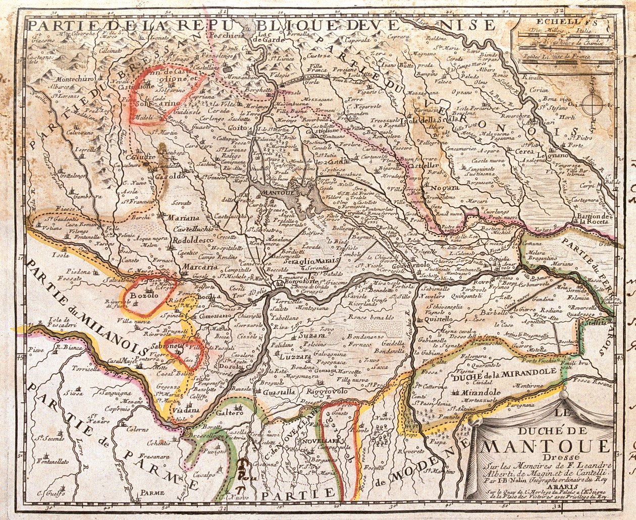 Lombardije, Veneto, Emilia-Romagna, Italië door Jean Baptiste Nolin