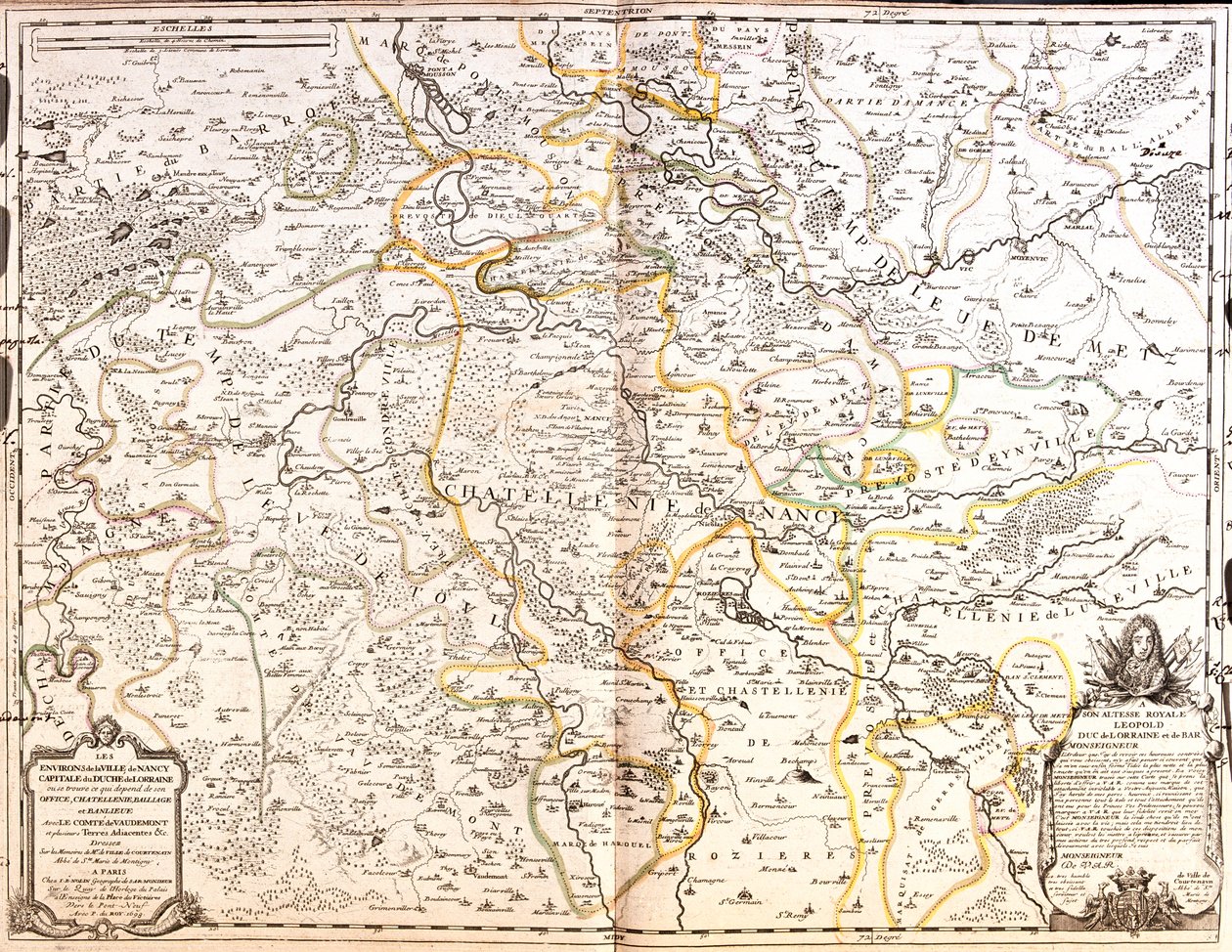 Lotharingen, Frankrijk door Jean Baptiste Nolin