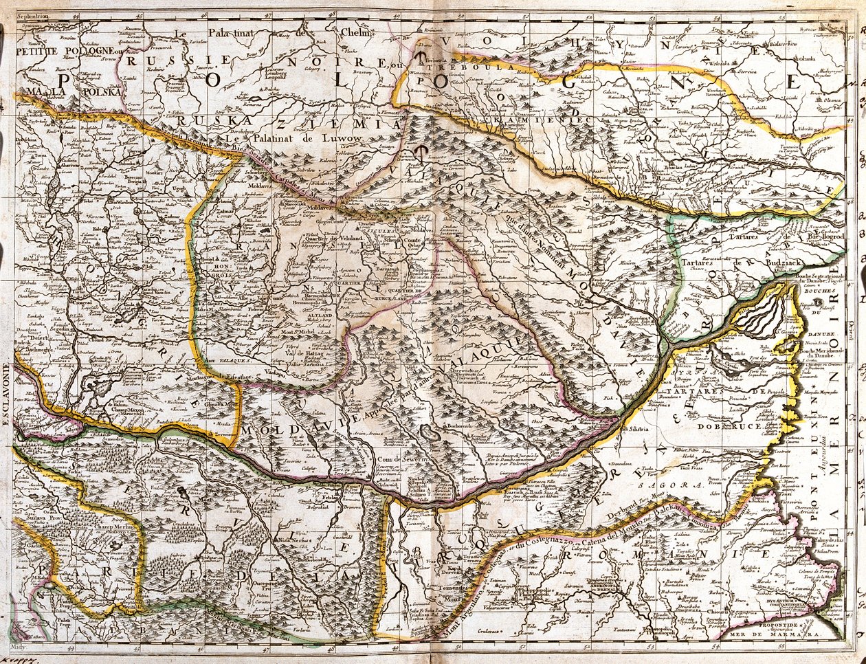 Zuidoost-Polen, Oost-Slowakije, Oost-Hongarije, Servië, Kosovo, Noord-Albanië, Macedonië, Bulgarije, Noordwest-Turkije, Roemenië, Moldavië, Zuidwest-Oekraïne door Jean-Baptiste Nolin