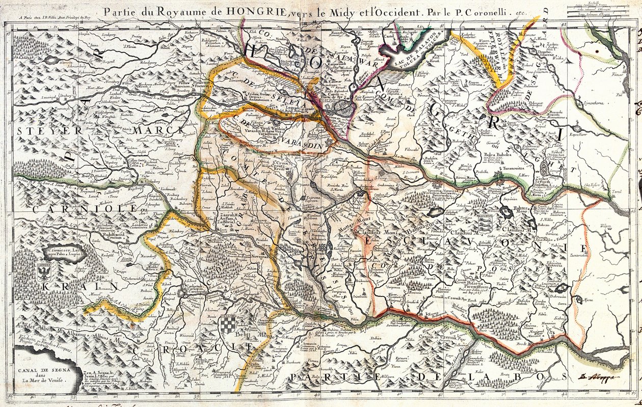 Zuidwest-Hongarije, Noord-Kroatië, Oost-Slovenië door Jean-Baptiste Nolin