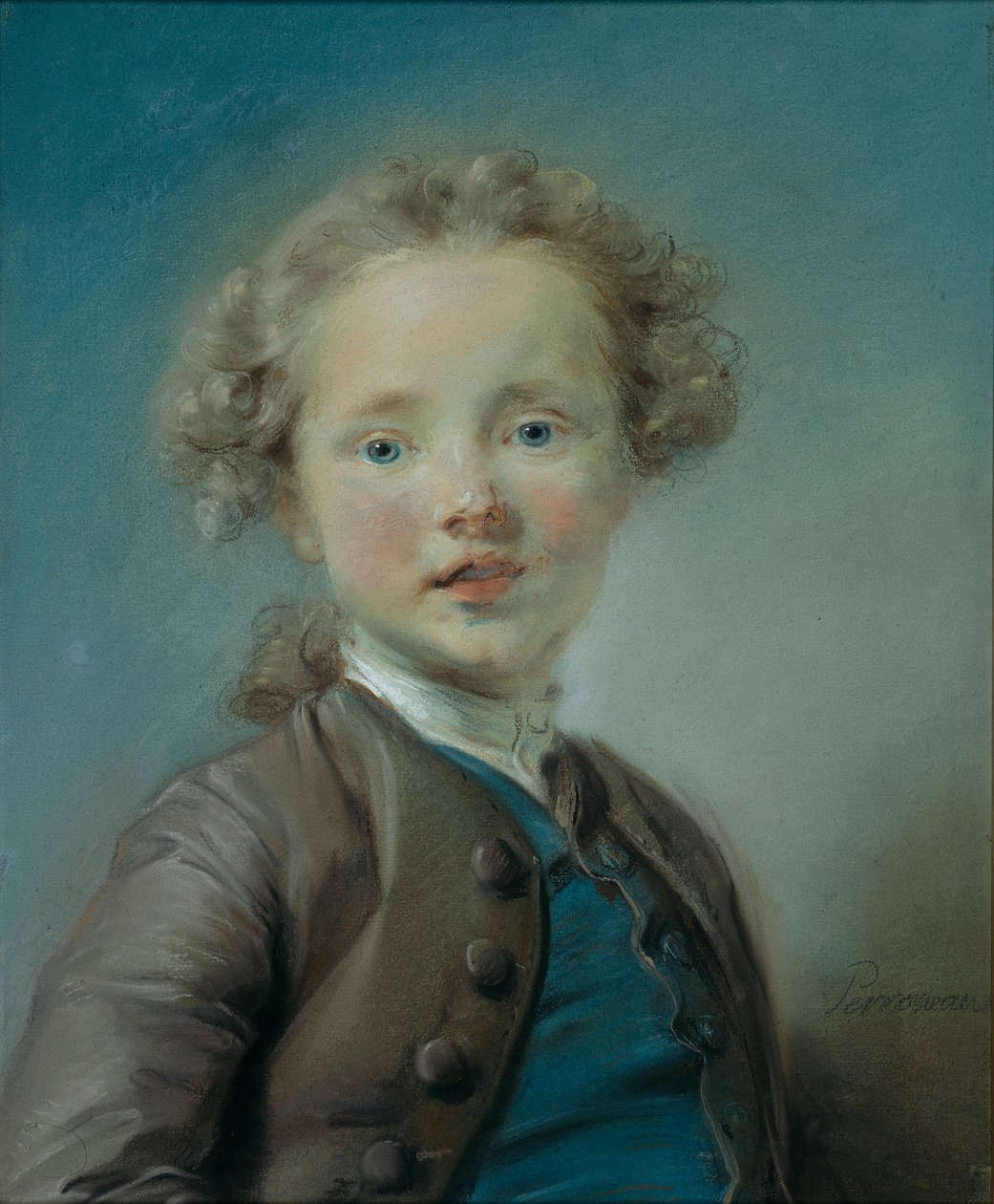 Portret van Jean-Baptiste Antoine Le Moyne door Jean-Baptiste Perronneau