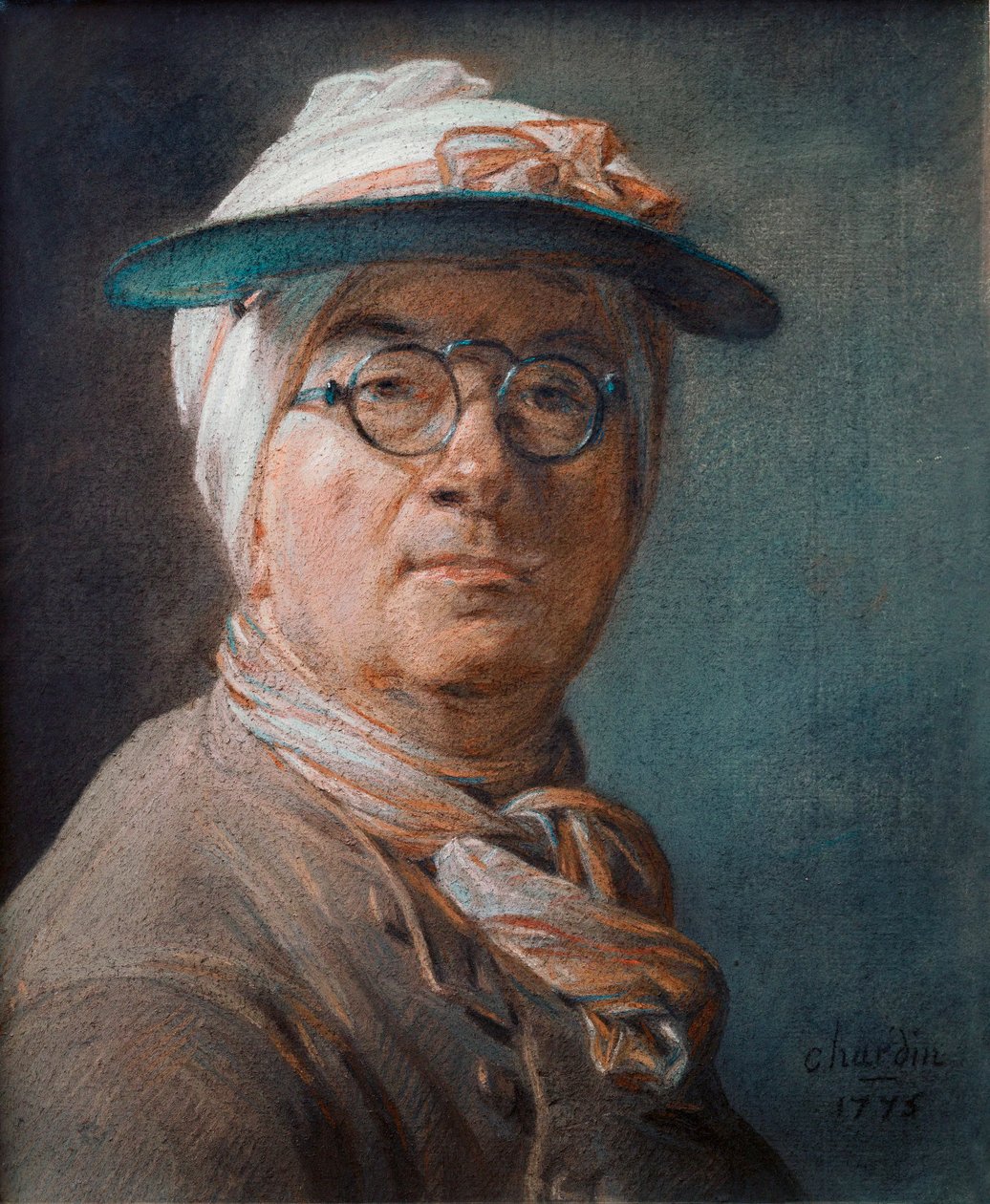 Zelfportret van Chardin, genaamd "a l